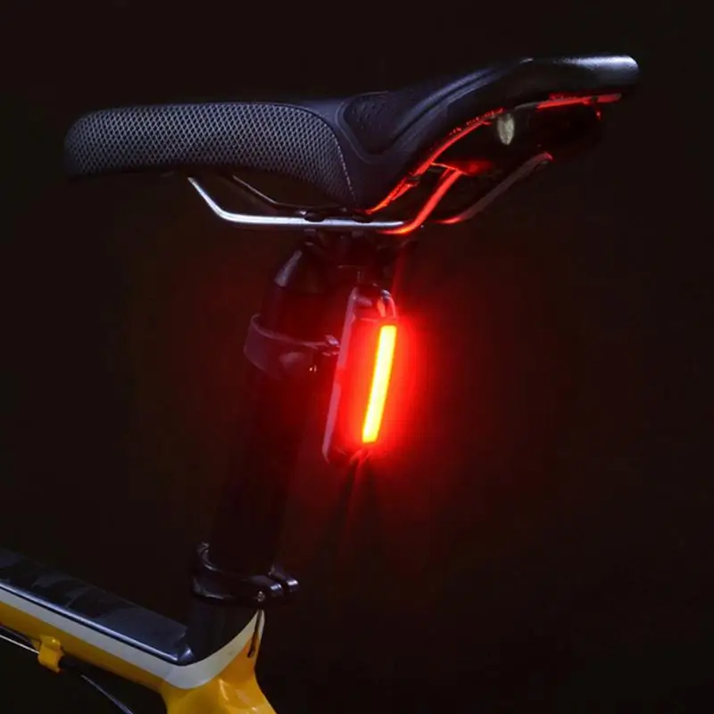 Clearance Hot USB Rechargeable Bicycle Taillight Safety Warning Rear Light LED Bicycle Taillight Cycling Light Bike Rear Saddle Lamp #125 5