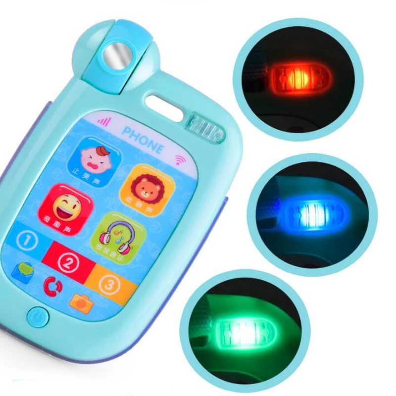 

1 Pc Colorful Electric Baby Phone Toy Music Light Mobile Phone Interactive Educational Toys for Kids Preschool Tools Games Gifts