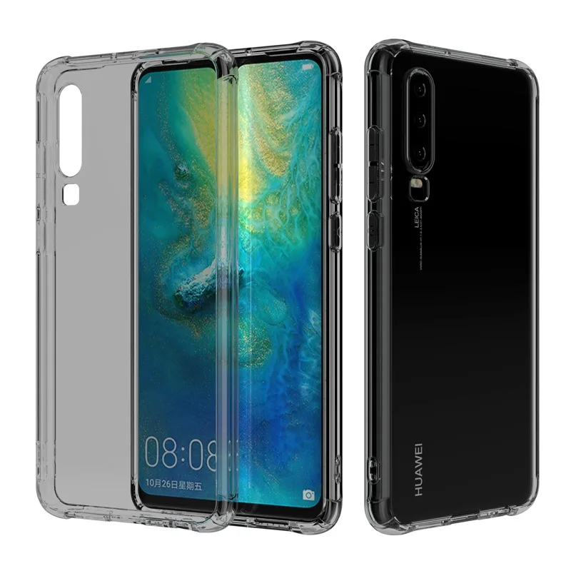 

Shockproof Cover for Huawei P20 P30 Pro Case Silicone Soft Transparent Phone Cases for Huawei P20 Lite P30 Cover Clear Coque