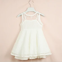 8-12years год подростков летнее платье с кружевами для девочек выдалбливают черный воротник V