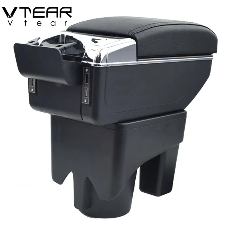 Vtear для VW jetta mk5 Golf 6 подлокотник usb интерфейс кожаный ящик хранения аксессуары