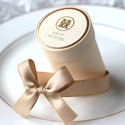 Креативные цилиндрические коробки для конфет для свадебной вечеринки и Подарочная коробка, бумажные коробки для упаковки, подарочные пакеты для свадебного украшения - Цвет: 7