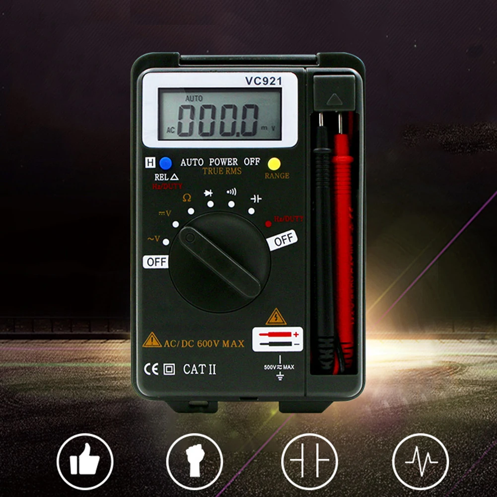 

Pocket Voltage Current Instruments Automatic Raging Stable Electrical Multi Tester Measuring Digital Multimeter Resistance