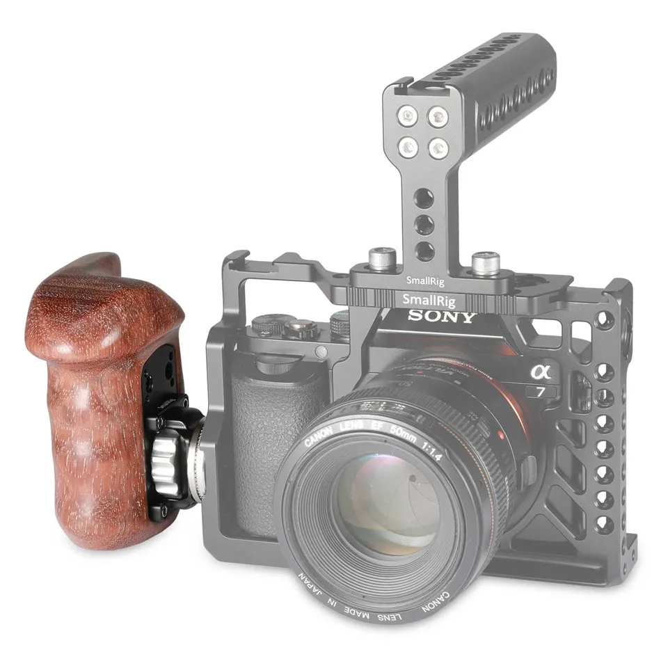 SmallRig для sony a7II/a7RII/a7SII клетка для камеры правая сторона деревянная ручка с розеткой ARRI для крепления на плечо поддержка Rig-1941