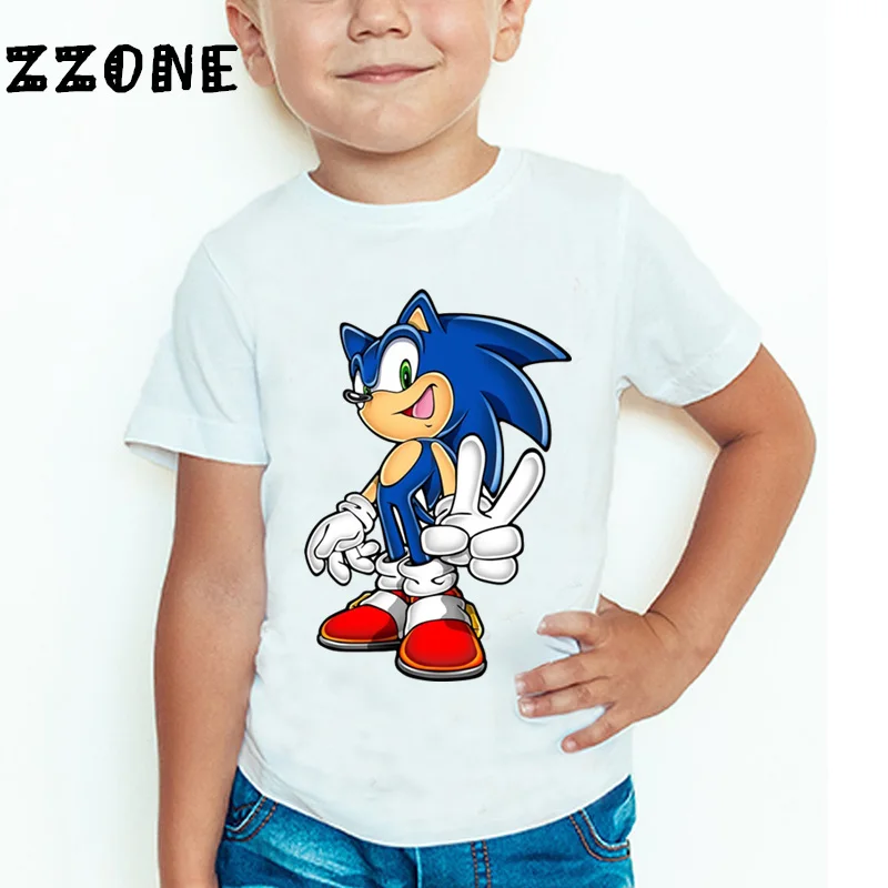 

Children Cartoon Sonic The Hedgehog Funny T shirt Kids Short Sleeve Summer Tops Baby Boys/Girls Casual Clothes,HKP5136