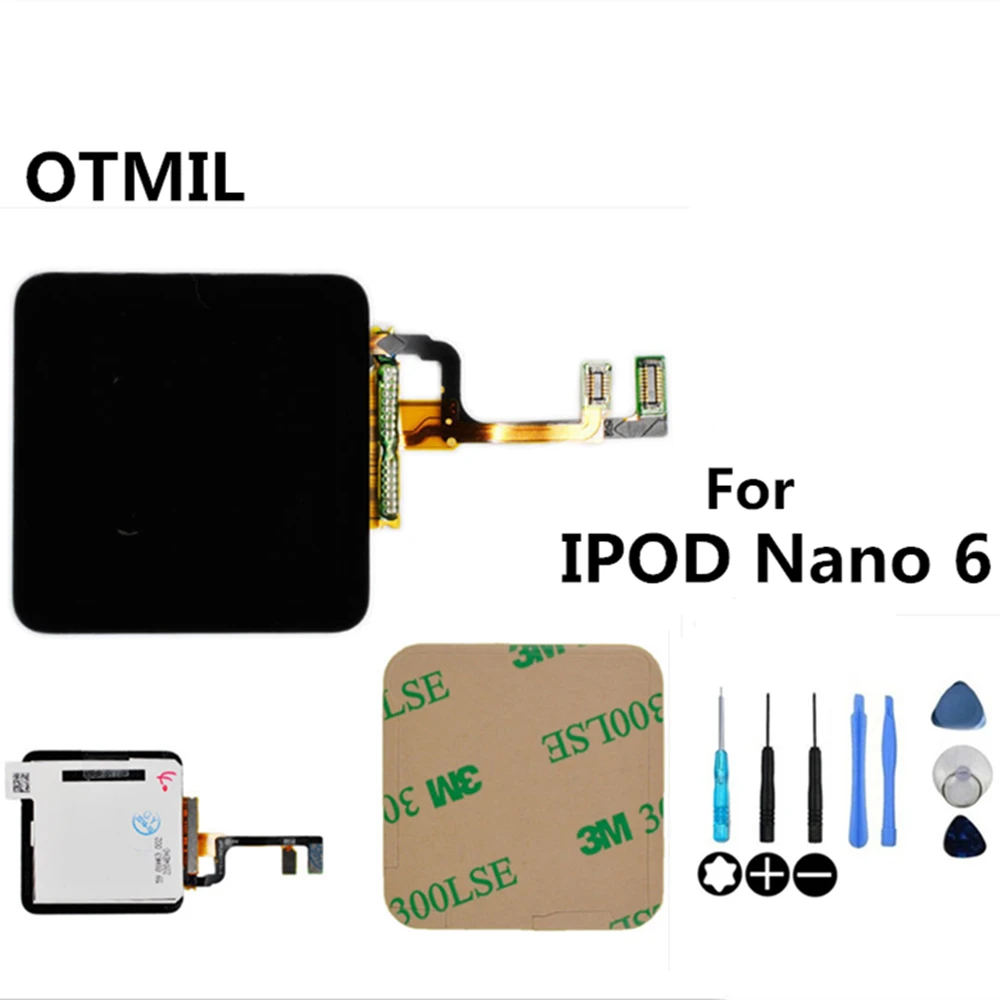 

OTMIL For iPod Nano 6 6th Generation LCD Display Touch Screen Digitizer Assembly Replacement Parts For iPod Nano6 LCD Screen