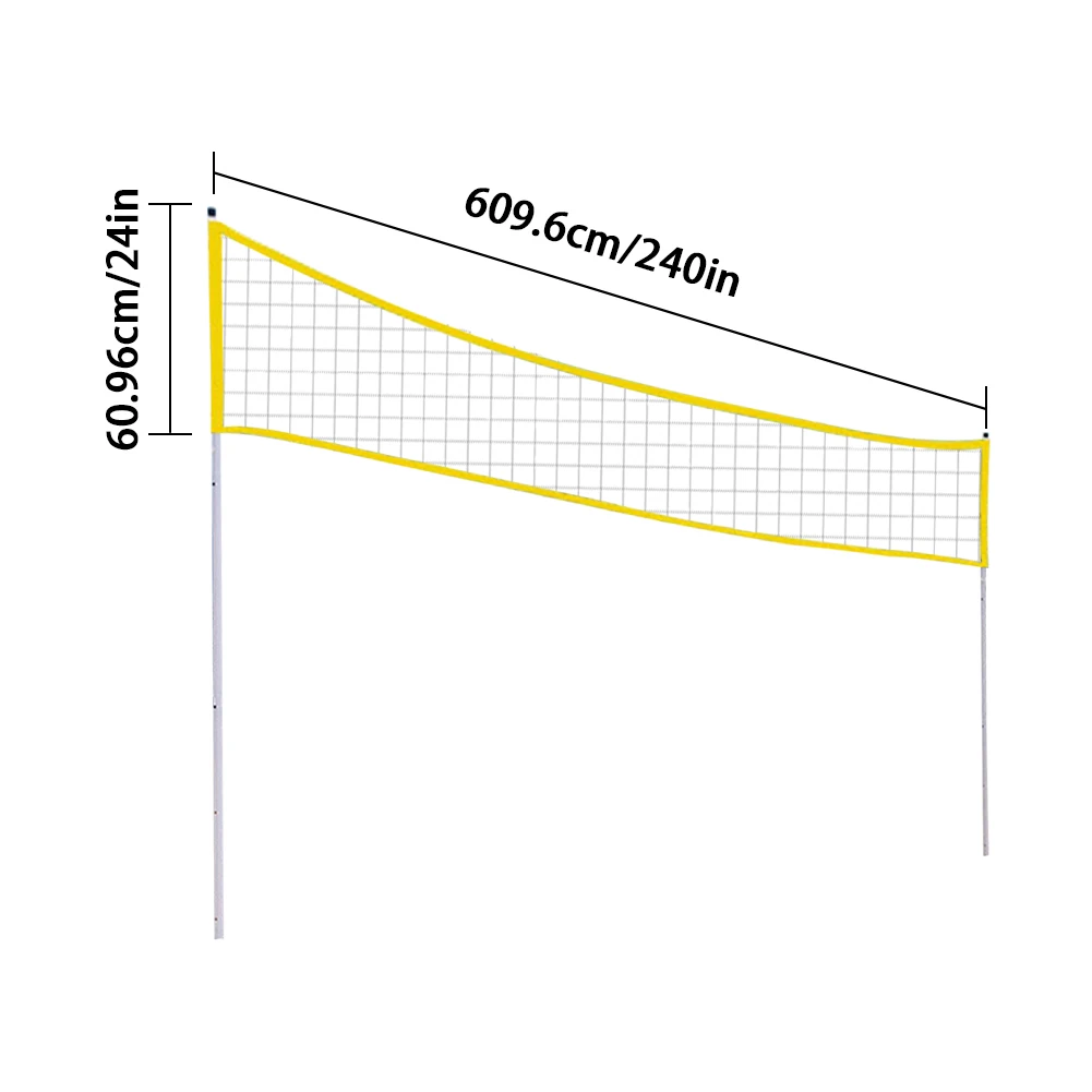 Волейбол на открытом воздухе сеть Портативный пляжный волейбол теннис сеть Регулируемая подставка полюс для пляжа газон парк Спорт на открытом воздухе