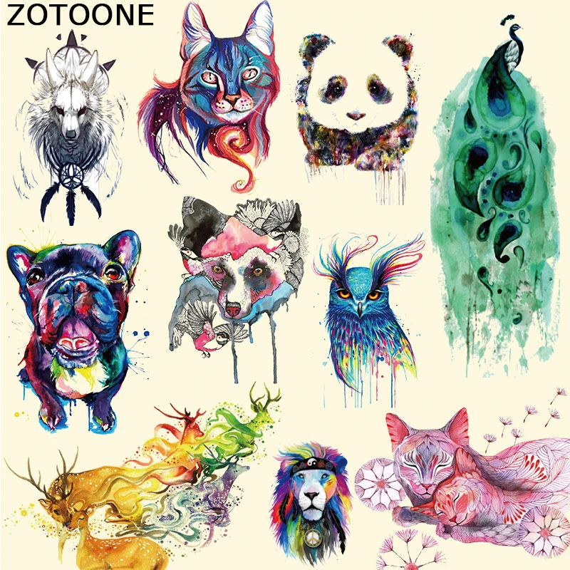 ZOTOONE/Новый дизайн Симпатичная футболка с нашивкой в виде животных Футболка