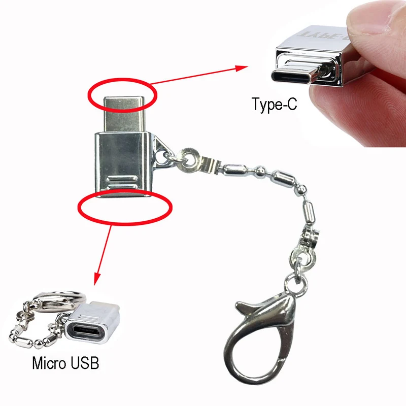 Мини-Сплиттер посылка type-C Jack к Micro адаптеру type C USB-C OTG конвертер применим к Android Аксессуары для мобильных телефонов