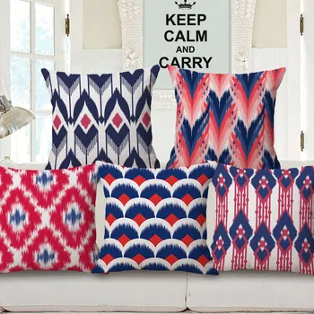 

Kilim Geometric Pillow Cover Abstract Home Decor Cushion Cover Linen Cotton Throw Pillows Pillowcase Pillowsham 45X45CM