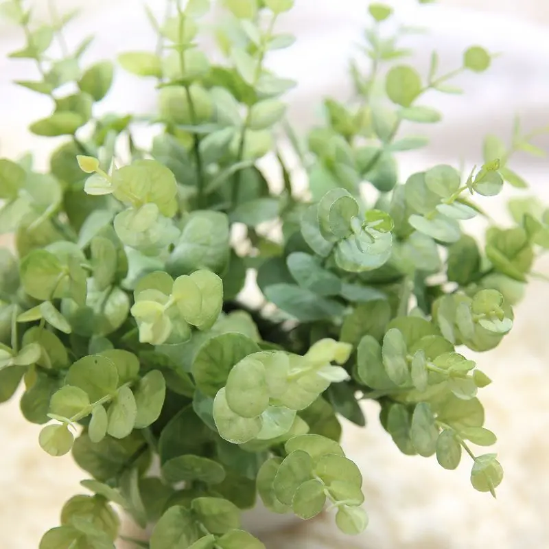 

1pc artificial plants Eucalyptus money leaf artificial plants artificial trees for home decor leaf decor garden decoration