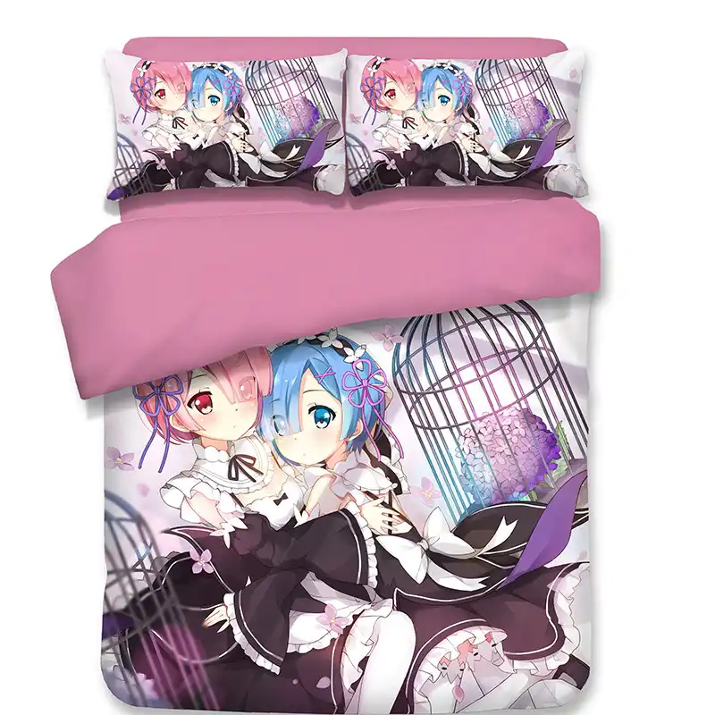 Anime Danganronpa Nanami ChiaKi Bed Sheet or Duvet Cover with Two