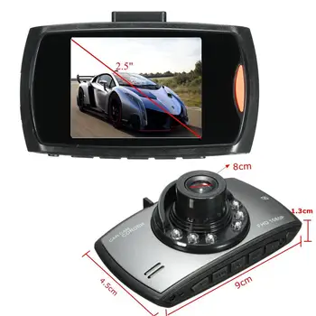 

2.5 Inch LCD AVI 1080P Car DVR Camera Dash Cam Video Recorder G-sensor Night Vision