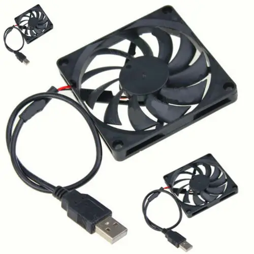 3pcs Quiet 5V USB 2.0 80mm 80x10mm DC Brushless PC Computer Case