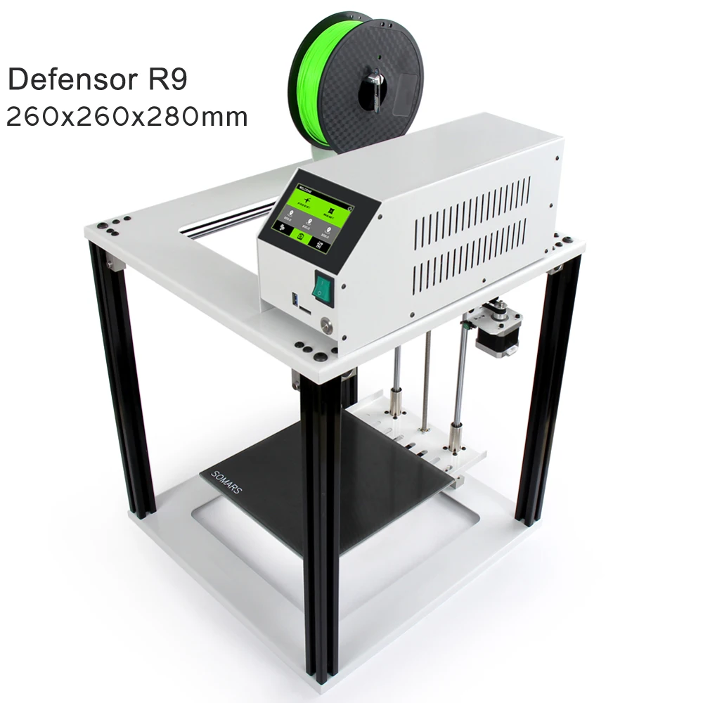 

Noulei Touch Screen Easy 3D Printer Defensor R9 Large Size cube Full Metal Aluminum Frame Impresora 3 D DIY Kit for beginners
