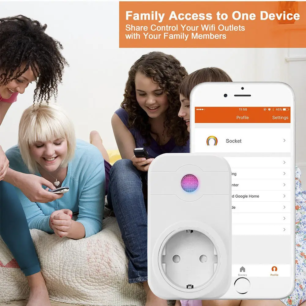 ЕС Plug Wi-Fi Smart Plug сроки переключатель Мощность мониторинга Дистанционное управление разъем Беспроводной Outlet Совместимость с Alexa голос