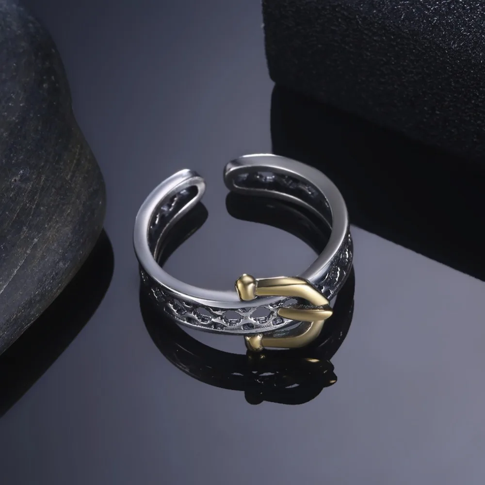 Adjustable Brass 925 silver Rings For Women Classic Anniversary Gift 2018 New Arrival Big Sale Price $4.99 (jewelora RI103548)