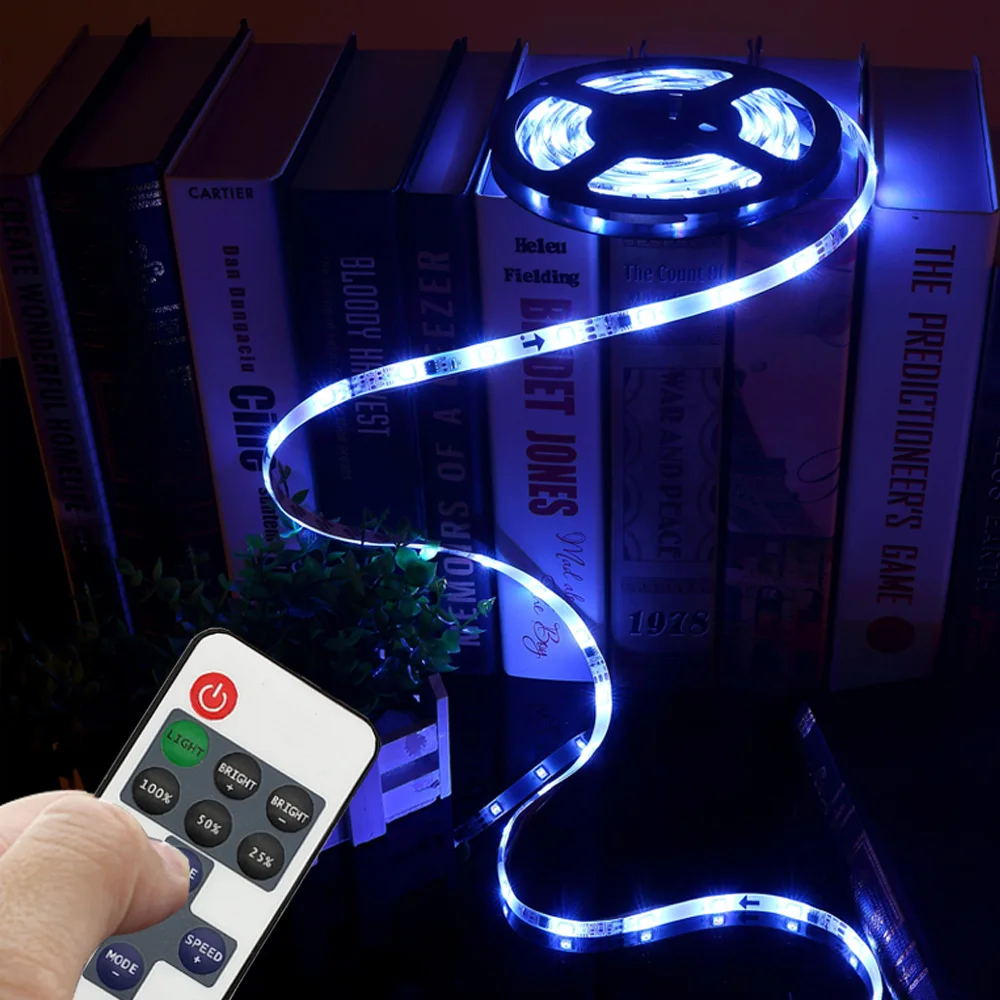 Mini LED Rgb Controller RF 11 Key LED Remote Controller Dimmer DC 5V 24V For Single Color String LED Strip 2835 5050 White/Black