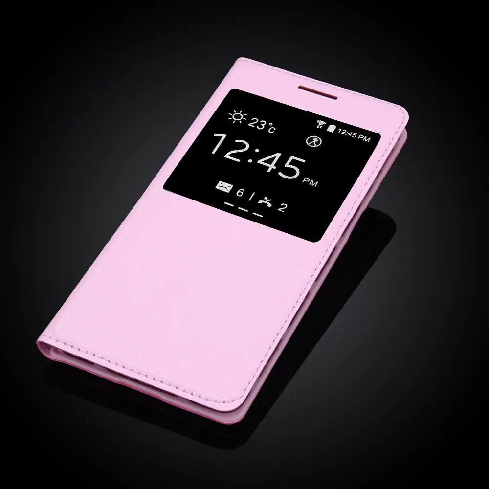 5 шт./лот Чехлы для samsung Galaxy Grand Prime G530 G530H SM-G530H G530W G5308W G531 G531H SM-G531F вид кожа флип чехол - Цвет: Розовый