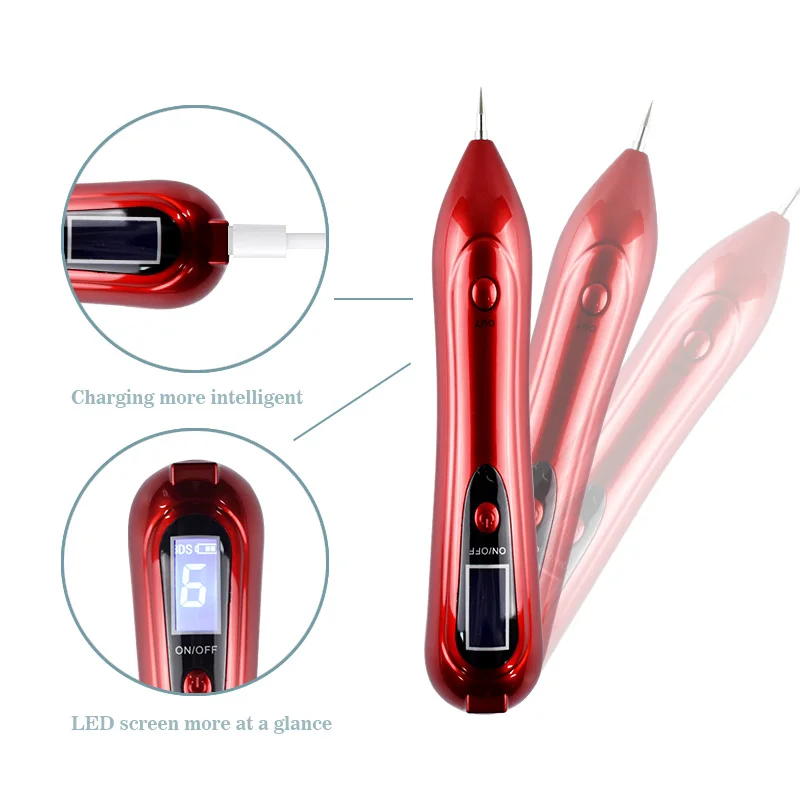 

Advanced 8 stalls Mole Removal Sweep Spot Pen Electric Ion Magic/Wart Tag /Wash Tattoo Spots Speckle Nevus Remover Beauty Device