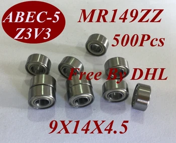

500pcs MR149Z MR149ZZ MR149 ZZ MR149-ZZ 9X14X4.5 MM 9*14*4.5 MM Miniature roller shaft motor deep groove Ball Bearing tools