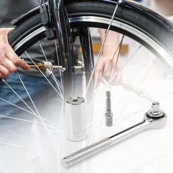 

7 - 19mm 3 Pieces Hand Tool Set Universal Socket Wrench