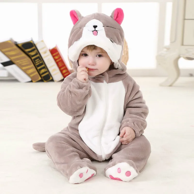 

Baby rompers boys girls clothes new born baby costume jumpsuit Infant onesie winter animal pajamas roupas de bebe recem nascido