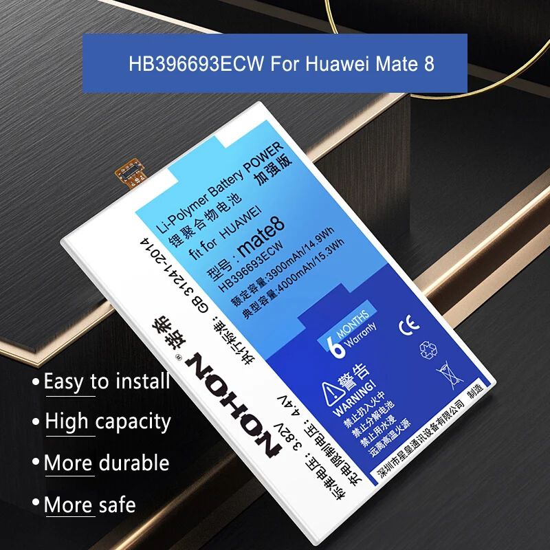 Аккумуляторная батарея NOHON для huawei mate 8 9 10 20 Pro 7 S P20 HB396693ECW HB396689ECW HB436486ECW HB436178EBW|battery
