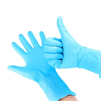 

20 Pcs Disposable Rubber gloves Latex thickening Nitrile gloves Anti-oil and acid and alkali Waterproof fight drugs