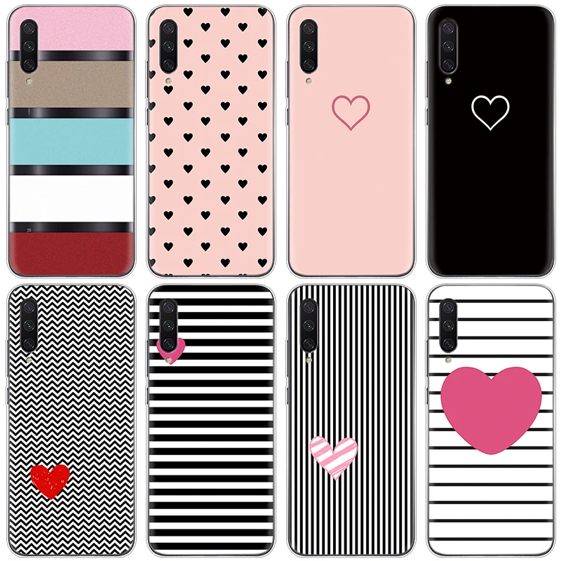 

Love Heart Couple Phone Case For Xiaomi Mi A3 A 3 Girl Silicone Capa Cover For Xiaomi Mi A3 Case 6.01 inch Coque TPU Soft Clear