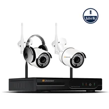 2CH 1080P 2MP HD Wireless Audio Record Outdoor Security IP Camera NVR Kit CCTV Wi fi System Camara Wifi Video Surveillance Cam