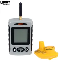 Russian Menu!!!Lucky FFW718 Wireless Portable Fish Finder 40M/120FT Sonar Depth Sounder Alarm Ocean River Lake english russian menu wireless sonar portable fish finder sensor echo sounder detector alarm river lake sea bed live 131ft 40m