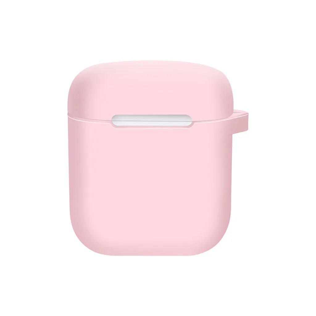 For Airpods Wireless Earbuds Silicone Leather Anti-lost Soft Case Cover Skin for Apple AirPods 1th with Ear Hook