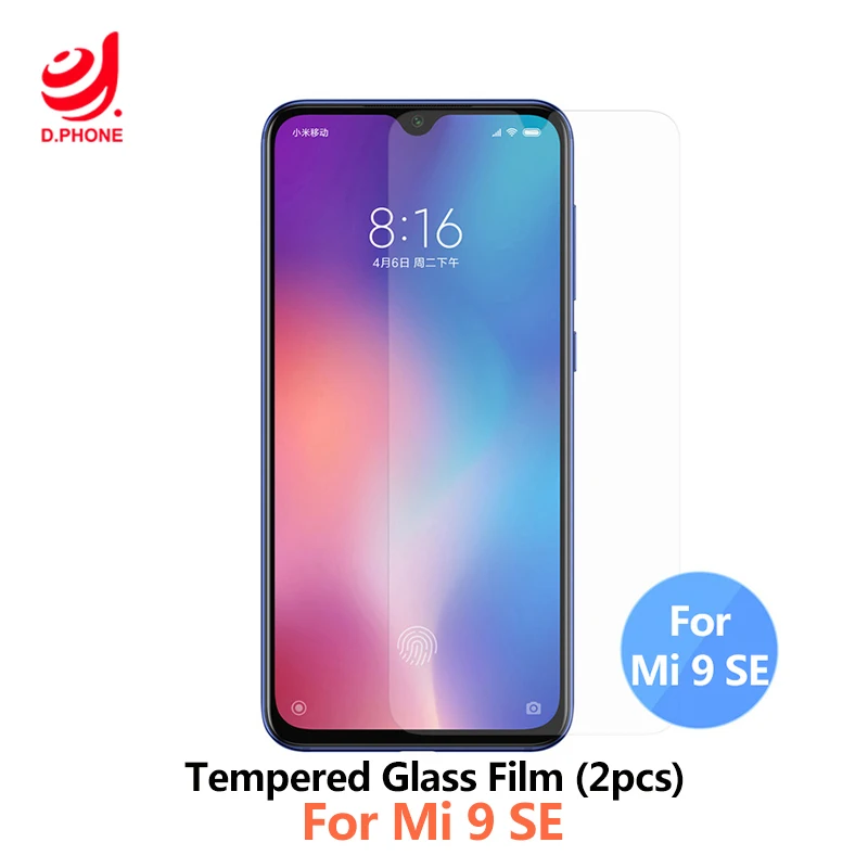 

2pcs Tempered Glass Film Screen Protector For Xiaomi Mi 9 SE Screen Protector Protective Glass Film