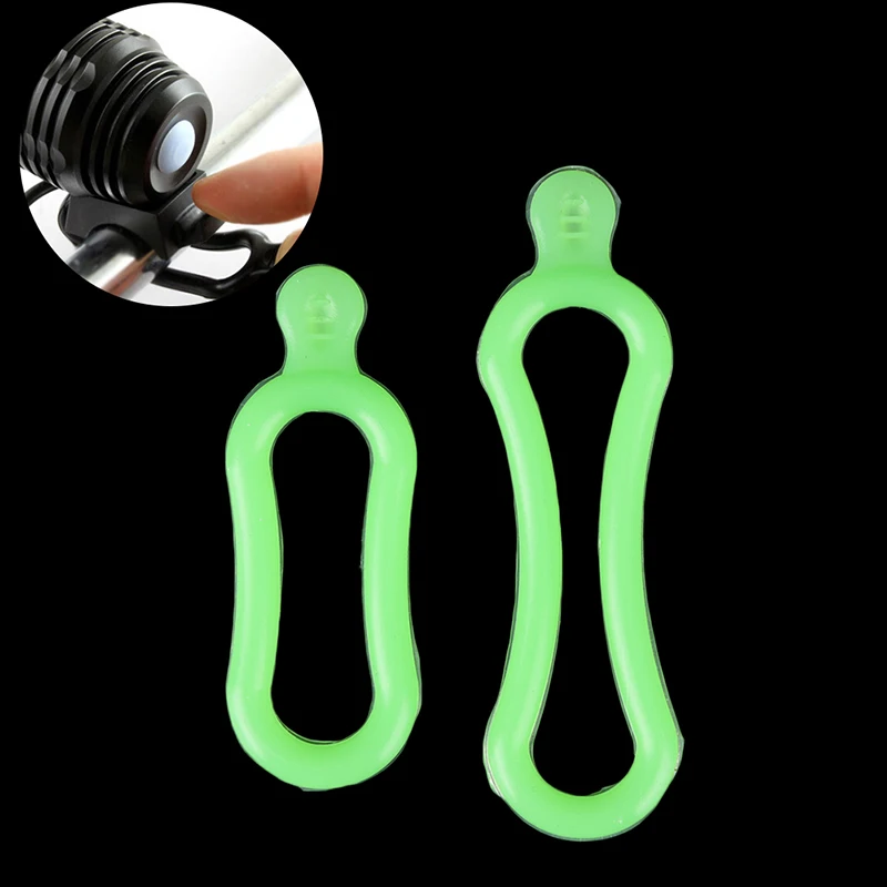 

2Pcs Cycling Riding Holder Strap Rubber Bands PVC Ring XM-L T6 Q5 LED Headlamp Bicycle Light Torch Bike Light Accessories