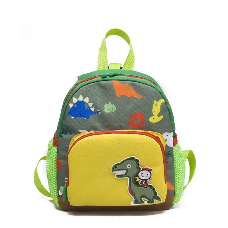 

Toddler Kids cartoon dinosaur Backpack,Baby Boys Girls Toddler Pre School canvas Bag with Safety Harness
