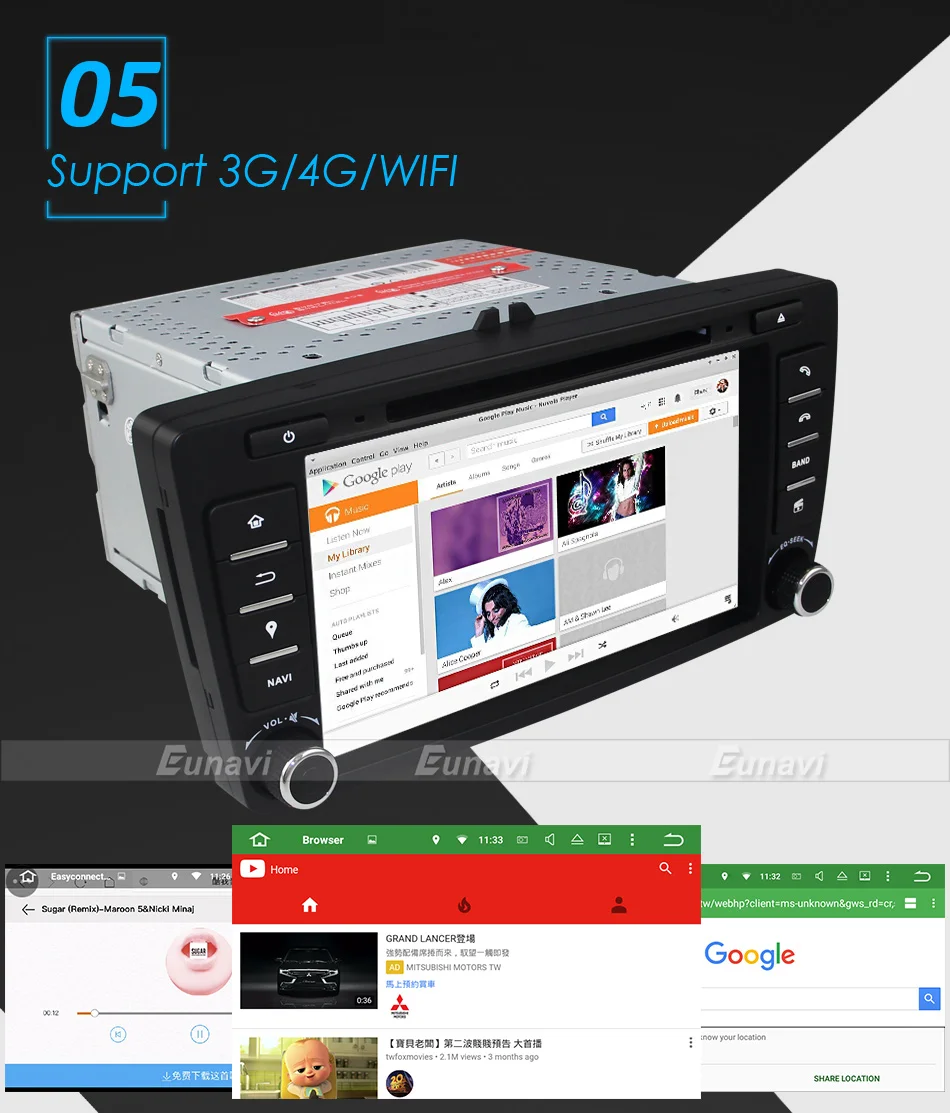 Cheap Eunavi 2 Din Car DVD GPS For Skoda Octavia 2012 2013 A 5 A5 Yeti Fabia Car Android 9.0 Quad Core RAM 2GB Stereo Radio Navigation 13