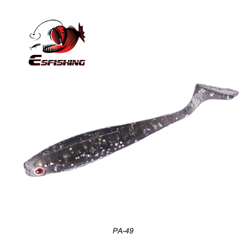 Esfishing мягкие приманки утиный плавник Shad 85 мм 6 шт. утка Приманка Shad Pesca морская рыболовная приманка для морской воды Спиннер приманка в виде мухи рыболовная PVA - Цвет: PA49