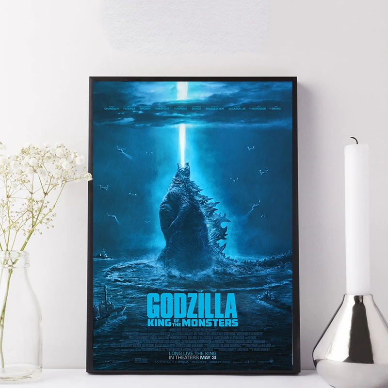 

Godzilla 2 King of the Monsters Movie Canvas Poster Minimalist Art Painting Wall Picture Print Living Room Bedroom Decoration