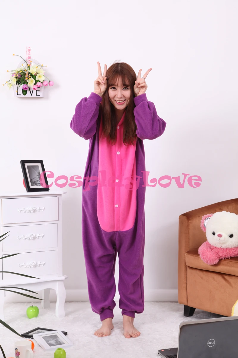 Purple Colorful Dragon Pajamas Animal Cosplay Costume Kid Adult Pajamas