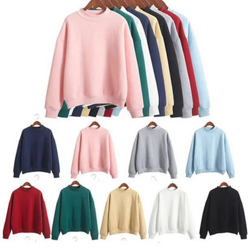 9 Colors 2015 Hitz Winter Sweatshirt Women Sweatshirts Plus Size Plus Velvet Thicken Pullover Casual Hoodies Baseball Clothes
