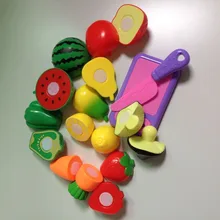 10 pcs Set Plastic Kitchen Food Fruit Vegetable Cutting Kids Pretend Play Educational font b Toy