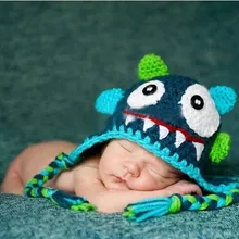 Hat around 37cm 39cm Baby handmade wool hat children cap knitted hat monster cap