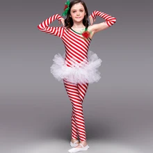 Жюстокор, гимнастический купальник оригинальных непарных товаров полосатая балетная танцевальная одежда для девочек костюм для девочки новая производительность Костюмы в европейском стиле
