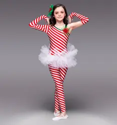 2018 Justaucorps гимнастическое трико оригинальные полосы балета для девочек Одежда для танцев костюм новый спектакль Костюмы Европа