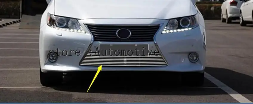 2013- для Lexus ES ES250 300 h 350 наивысшего качества из нержавеющей стали автомобиля сетки переднего бампера решетка Вокруг отделкой гоночные решетки