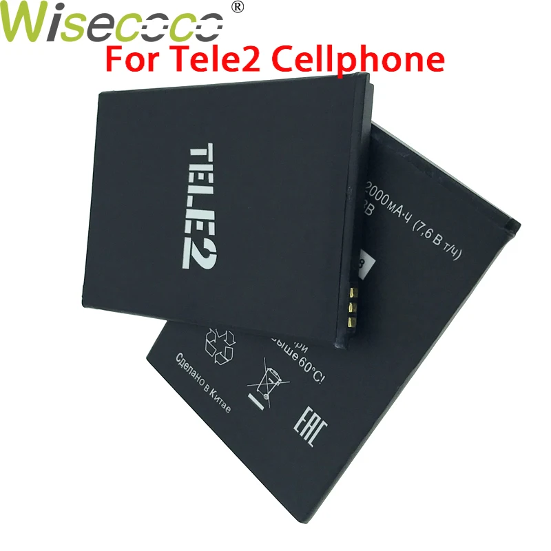 

WISECOCO In Stock 2019 New 2000mAh Original 365675AR Battery For Tele2 phone With Tracking Number