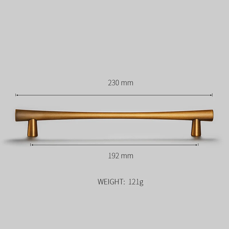 3,7"~ 7,55" желтый бронзовый Шкаф Тянет ручки комода выдвижные ручки кухонный дверной т бар ручки для мебели оборудование - Цвет: Z -2262 -192