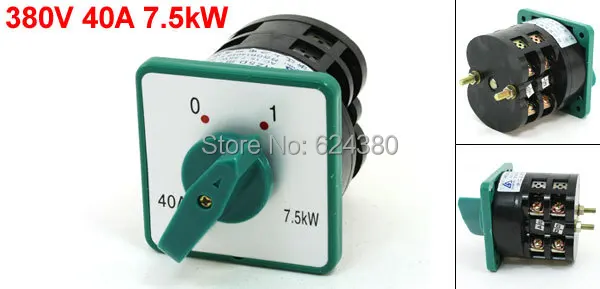 HZ5D-40/7.5 L03 380V 40A 7.5kW Panel Mount Two 2 Position Universal Rotary Cam Combination Changeover Switch 8 Screw Terminals |
