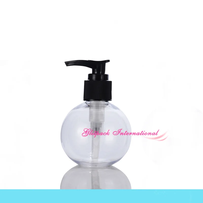 black lotion pump ball bottle